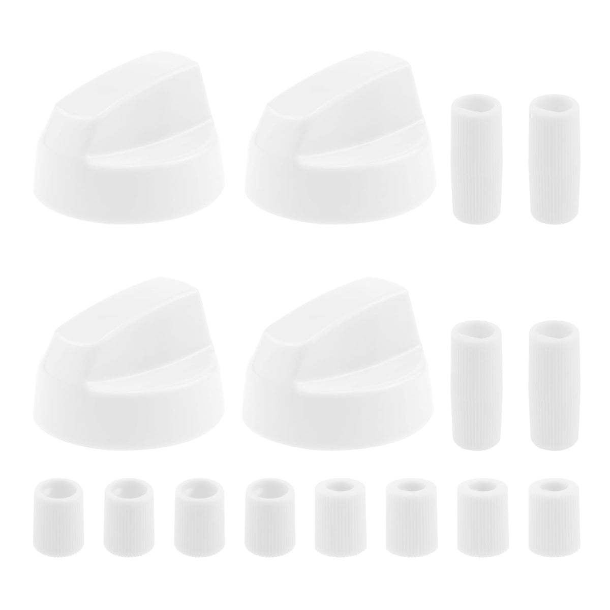 Xhziy 4 Pack Universal Stove Knobs with 12 Adapters for Range Oven