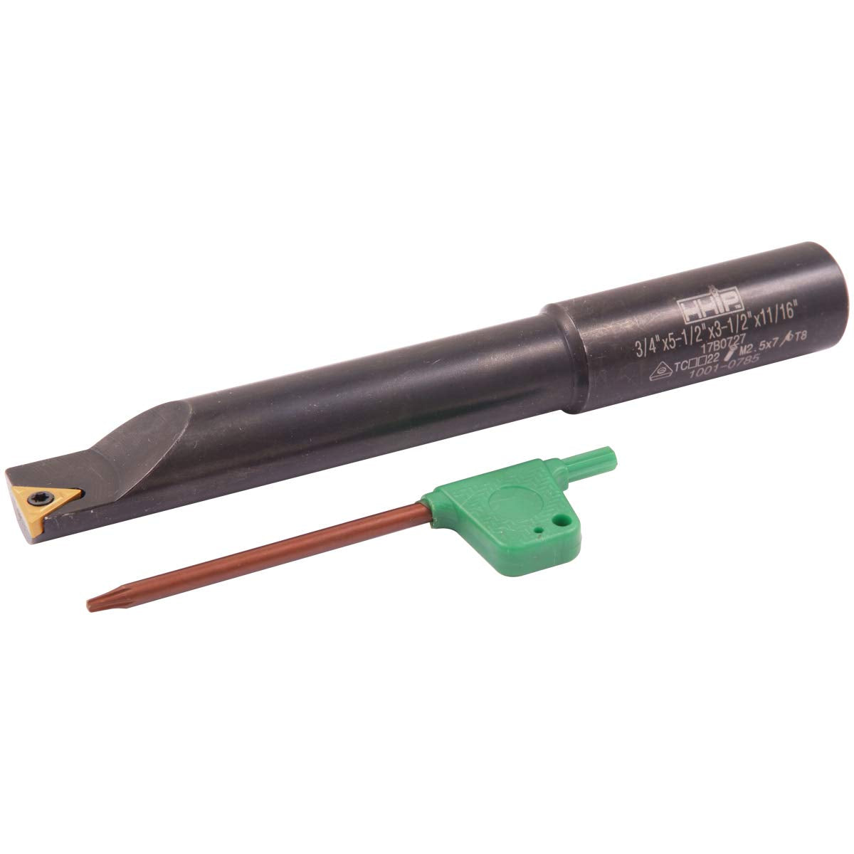 HHIP 1001-0785 Round Shank Indexable Boring Bar, 5-1/2" x 3/4"