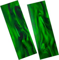 Acrylic Knife Handle Scales Slabs for Knife Making, 2 Pcs | Synthetic Green Pearl, DIY Knife Handle Material