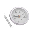 Fdit 63mm IP55 0-120° Bimetal Temperature Spring Thermometer Pipe Clamp-On Thermometer