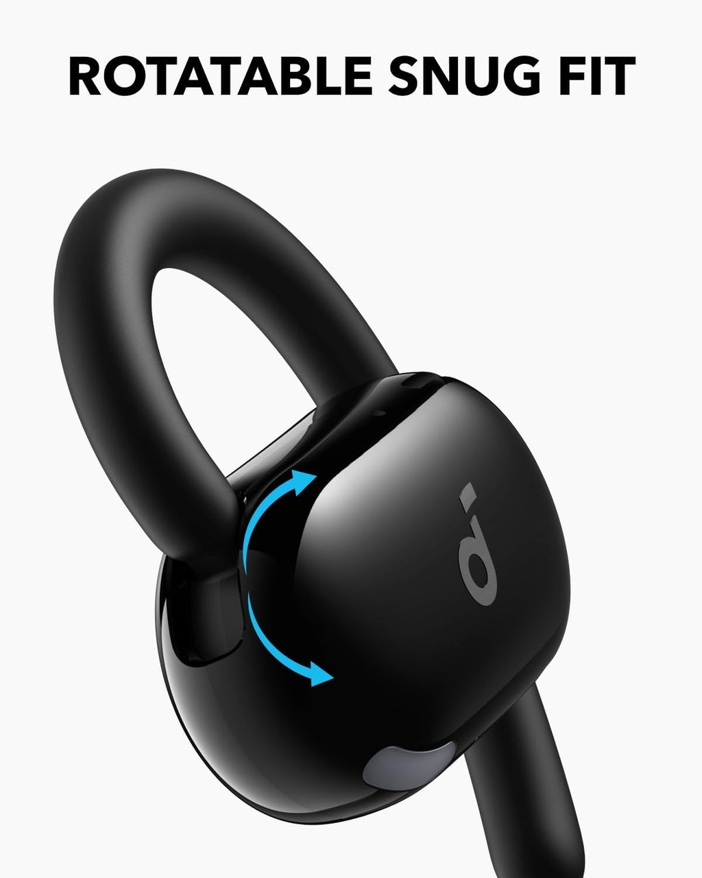 V20i by Anker Open-Ear Headphones, Adjustable Ear Hooks, Ultra-Comfort, Snug Fit, Powerful Sound, Clear Calls, IP55