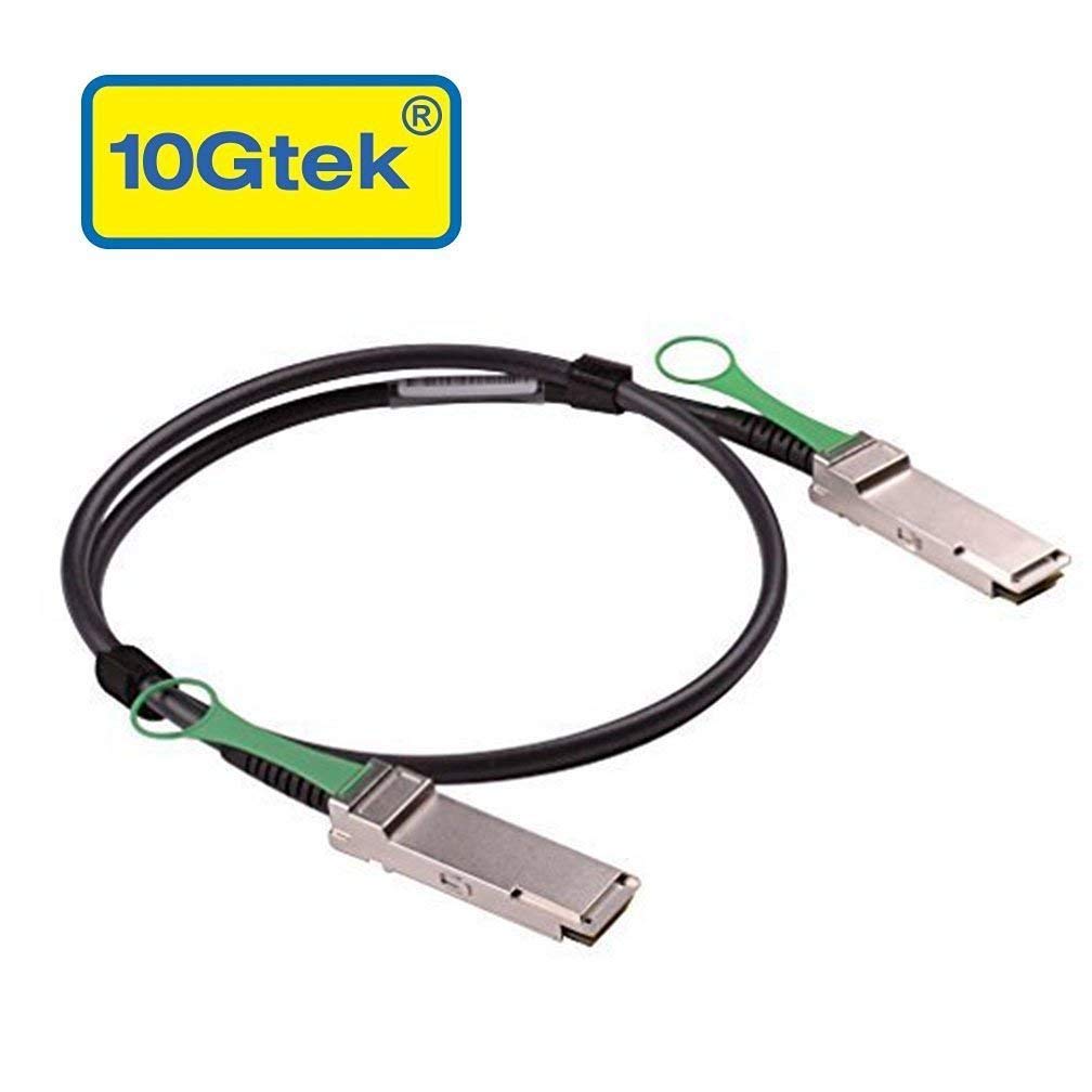 10Gtek 40G QSFP+ DAC Cable - 40GBASE-CR4 Passive Direct Attach Copper Twinax QSFP Cable for Juniper EX-QSFP-40GE-DAC-2M Devices, 2-Meter(6.5ft)
