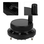CNC Pulse Encoder Hand Wheel 60MM 6 Terminal Manual Pulse Generator for Milling Machine and CNC Router Control System(black)