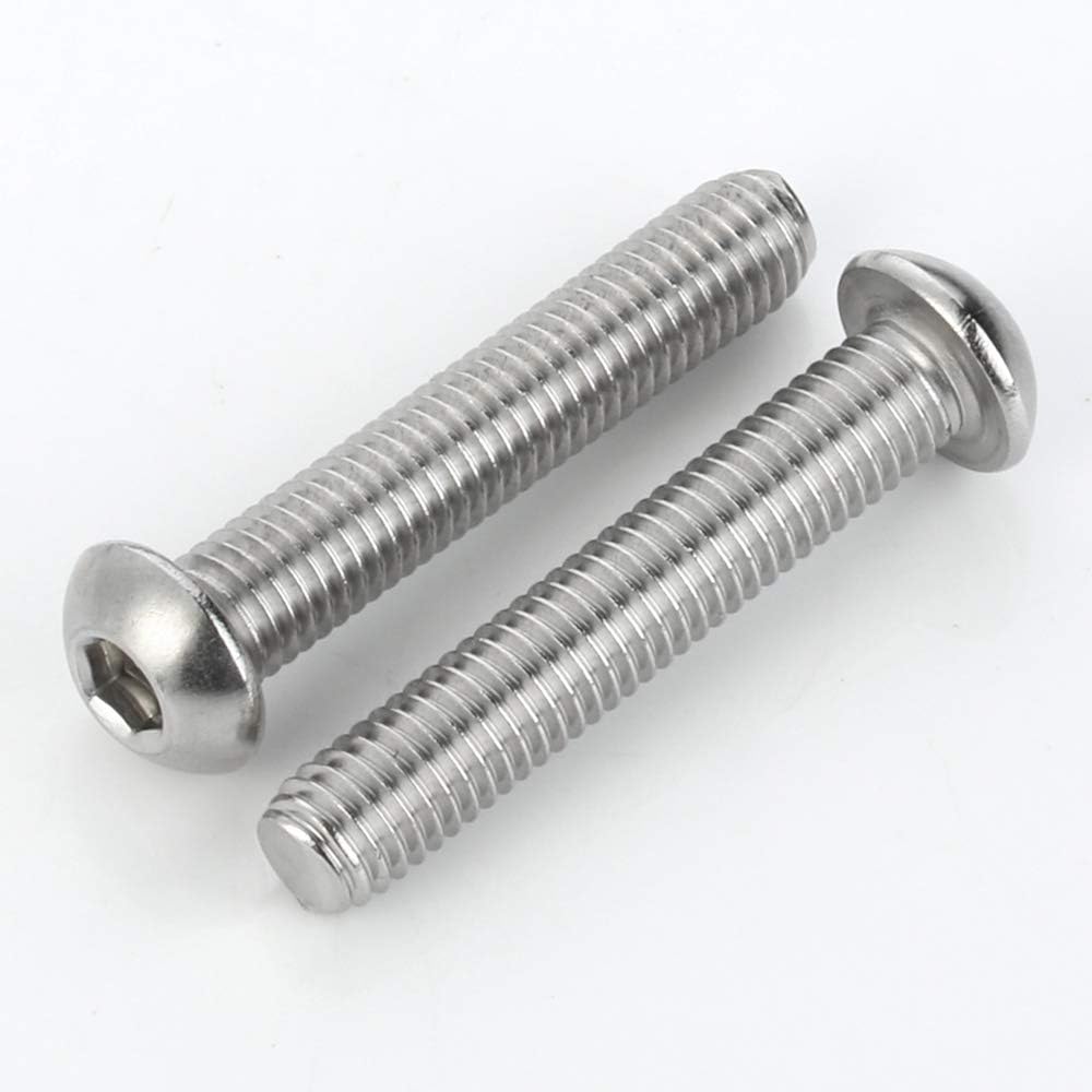 1/4-20 x 1/2" Button Head Socket Cap Screws, 50 PCS