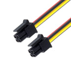 cablecc Pitch=3.0mm ATX Molex Micro Fit Connector 4Pin Power Male to Male Cable 60cm