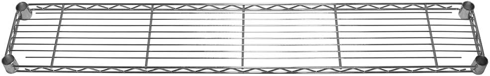 Shelving Inc. 8" d x 48" w Chrome Wire Shelving with 3 Tier Shelves