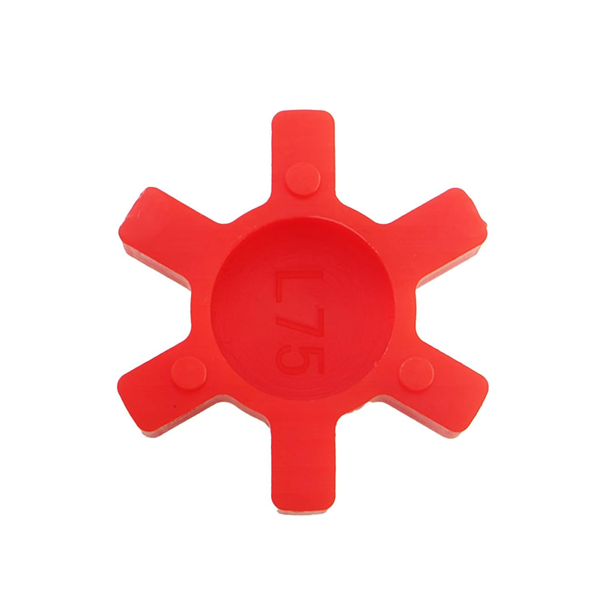 4PCS Rubber L Jaw Coupling Shaft L075 Polyurethane Solid Coupling Center Insert Outer Diameter 44mm Hexagonal Elastic Jaw Cushion Gasket