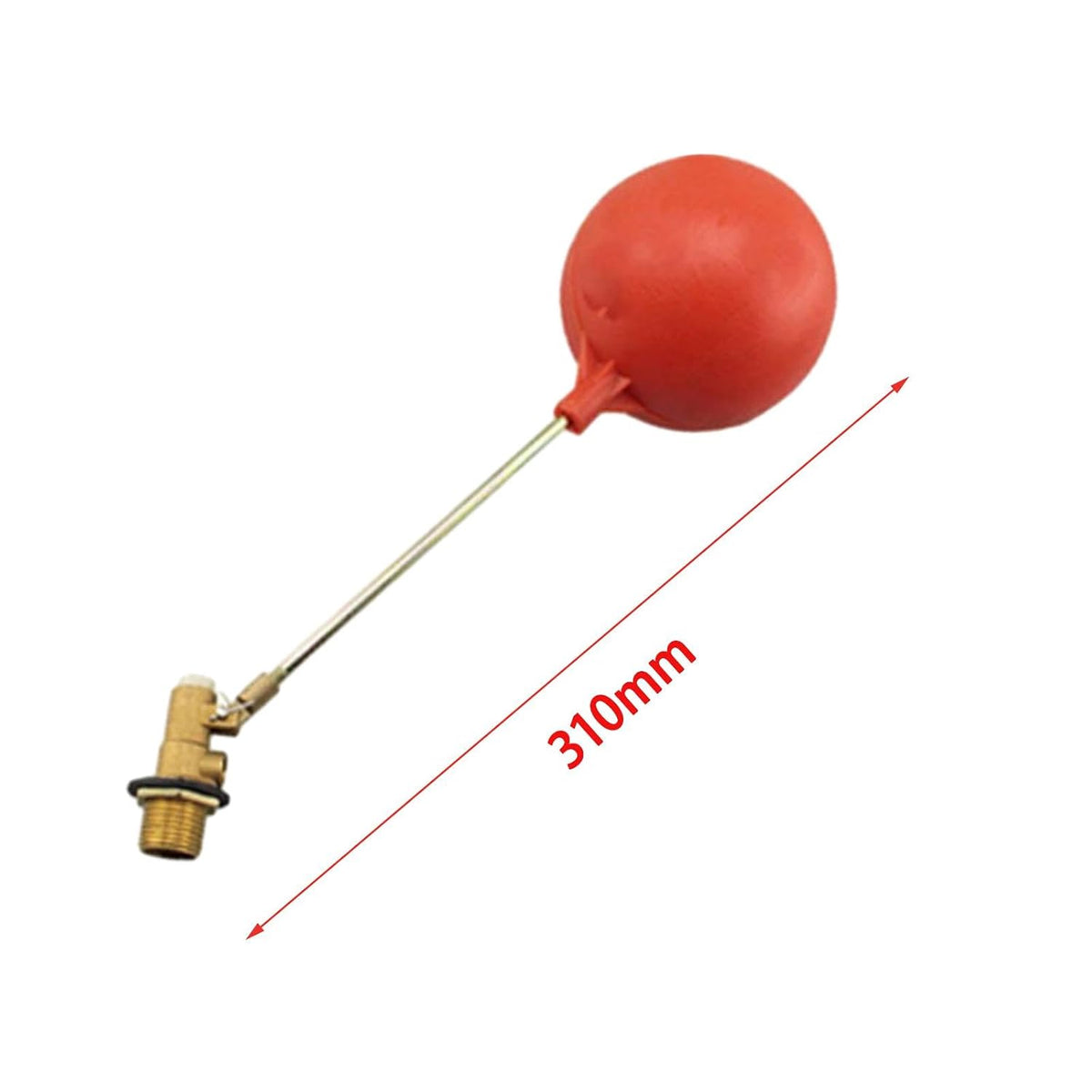 Water Tank Float Valve Floating Ball Valve Auto Fill Shut Off Switch Brass Float Valve for Stock Tank Pool Pond Aquariums, 1.5inch DN40