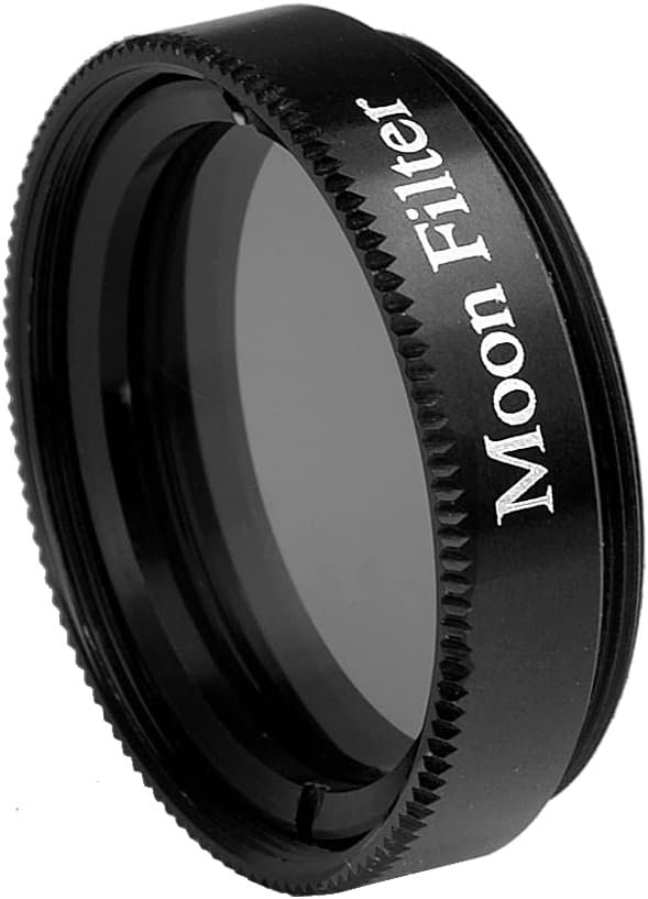 1.25-Inch Telescope Moon Filter for Eyepieces | Wide-angle viewing; multi-coated optics; sharp image
