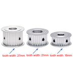5M 15T Timing Pulley 5mm Pitch 15mm Bore 16mm Tooth Width Aluminum Synchronous Wheel Without Step for 15mm Width Belt (5M 15T; Tooth Width:16mm, bore:15mm, 1)