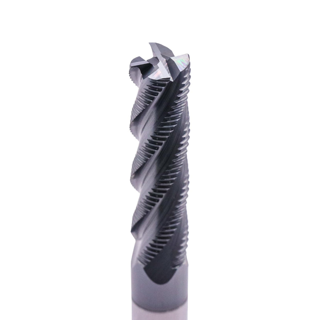 4 Flute Solid Carbide Long Roughing End Mill(1Pc, 1/2"), ALCrSiN Coated