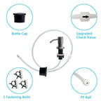 Soap Dispenser for Kitchen Sink, in Sink Soap Dispenser Pump, 47" Silicone Extension Tube Connect to The Soap Bottle