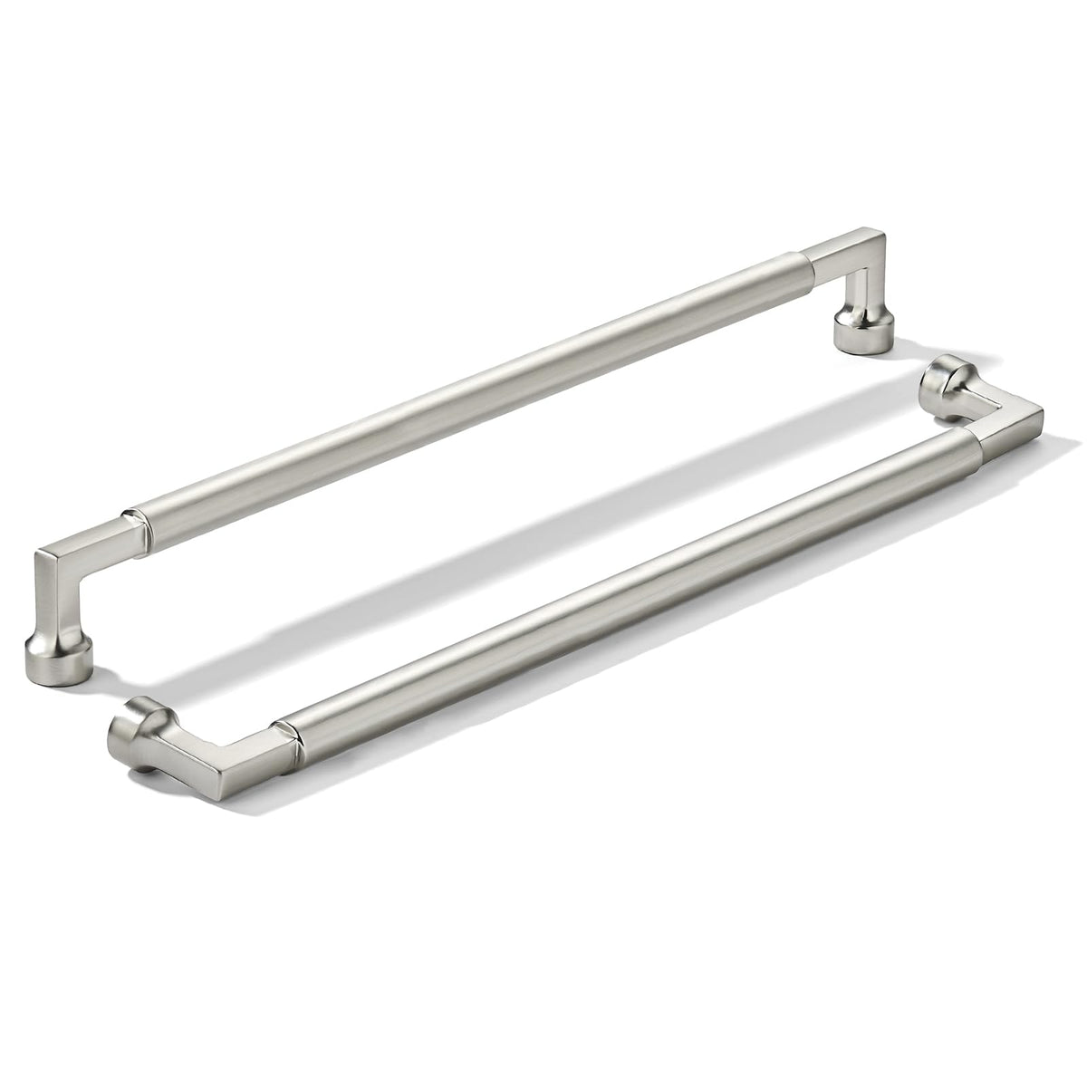 2-Pack 12-Inch(305mm) Brushed Nickel Cabinet Pulls,Heavy-Duty Solid Satin Nickel Handles for Kitchen Cabinets