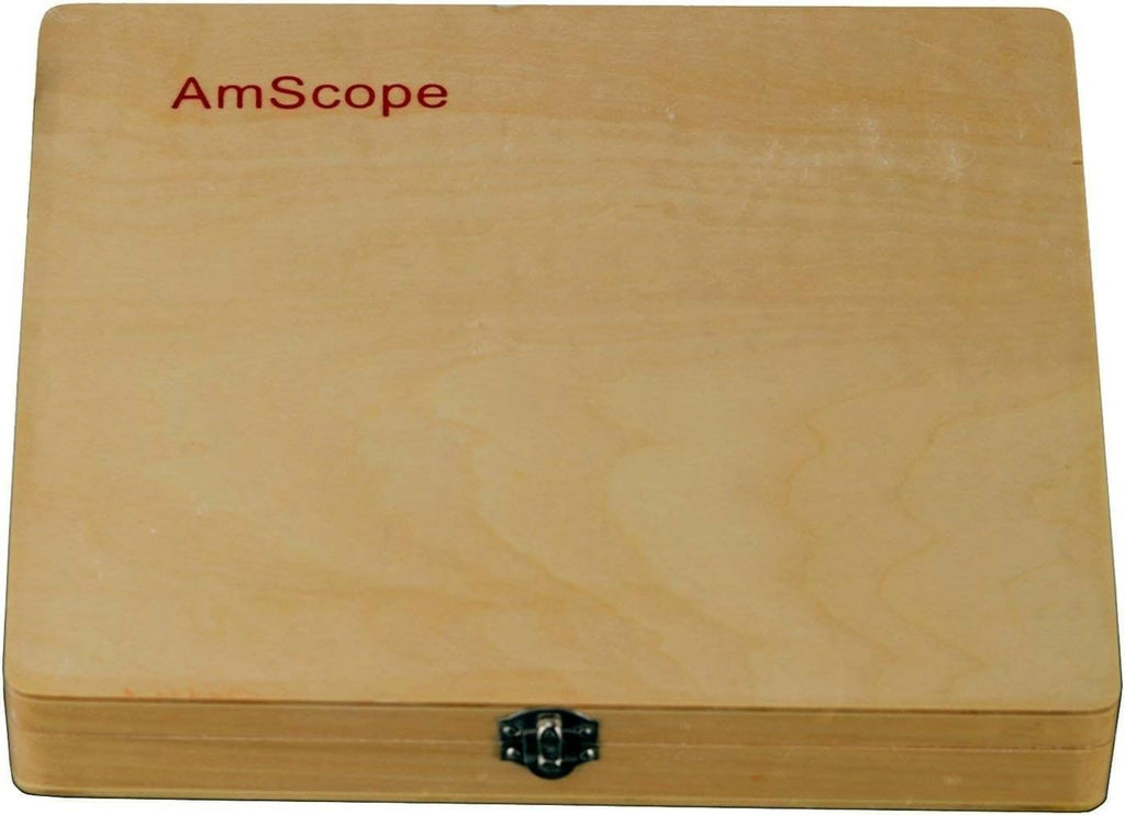 PS100B Prepared Microscope Slide Set for Basic Biological Science | 100pc Prepared Slides Professionally Stained &