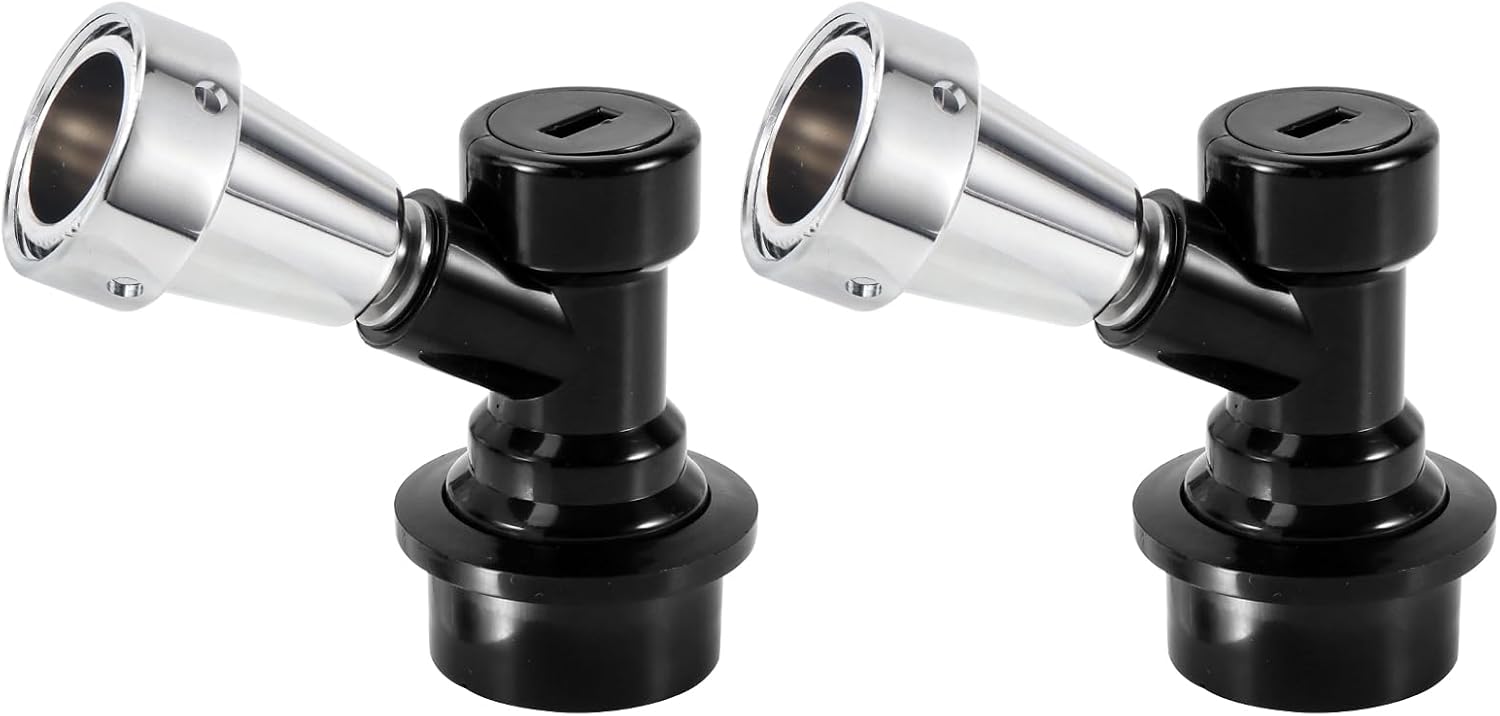 Ball Lock Tap Corny Keg Faucet Adapter, 2Pcs Ball Lock Quick Disconnect Kits for Cornelius Kegs Ball Lock Kegs, Draft