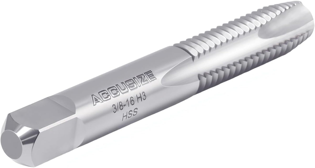 Accusize Industrial Tools Spiral Point Tap, 3/8-16NC, SPT-3/8-16x5