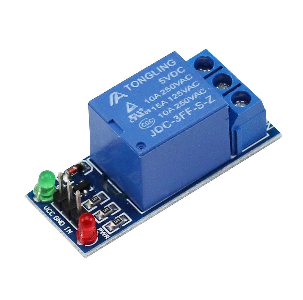 3PCS DC 5V 2mA 1 Channel Relay Module Board Shield Extension Board Relay Plate Low Level Trigger AC 250V/10A, DC 30V/10A