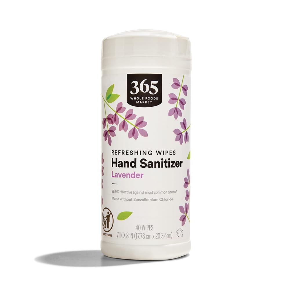 Lavender Hand Sanitizing Wipes, 40 Count