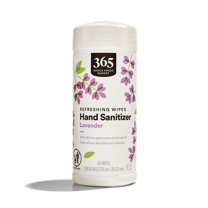 Lavender Hand Sanitizing Wipes, 40 Count