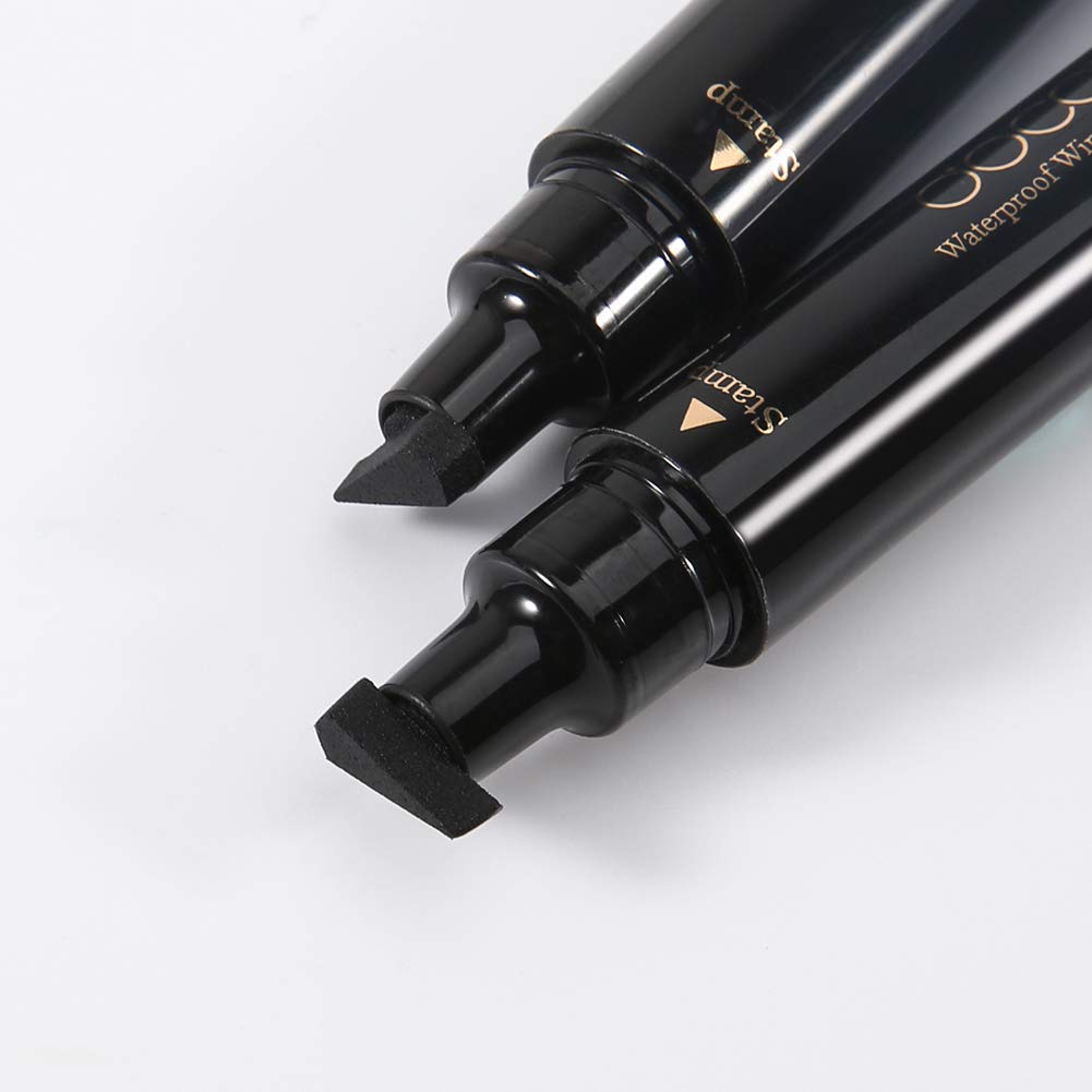 2-in-1 Winged Eyeliner Stamp & Precision Liquid EyeLiner Pen