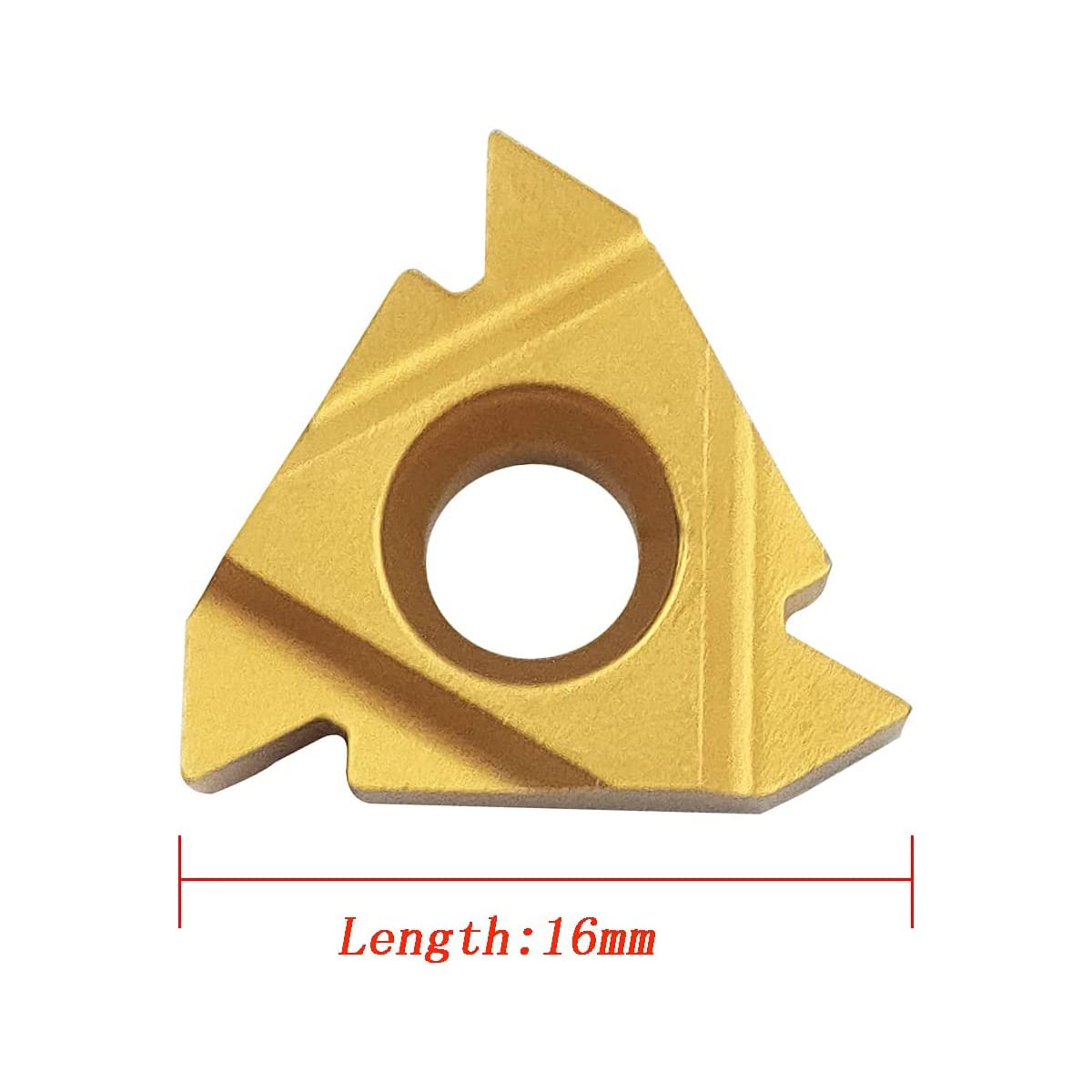 10PCS 16ER AG60 / 16IR AG60 CNC Lathe Indexable Threading Carbide Turning Insert Blade (16IR AG60)