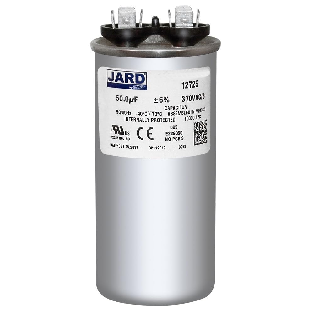 50 uF x 370 VAC Round Run Capacitor by # 12725