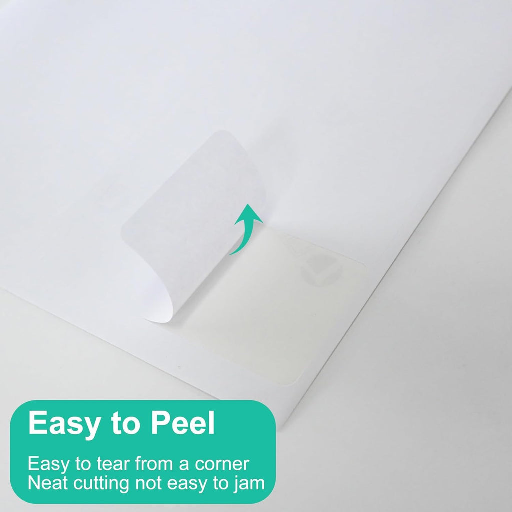 2"x4" Bulk Printable White Label Stickers 5000 Labels 500 Sheets