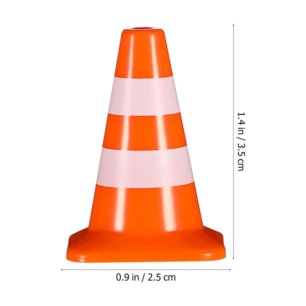 14 Pack Mini Traffic Cones, 1.4x0.9 Ince Tiny Construction Cones