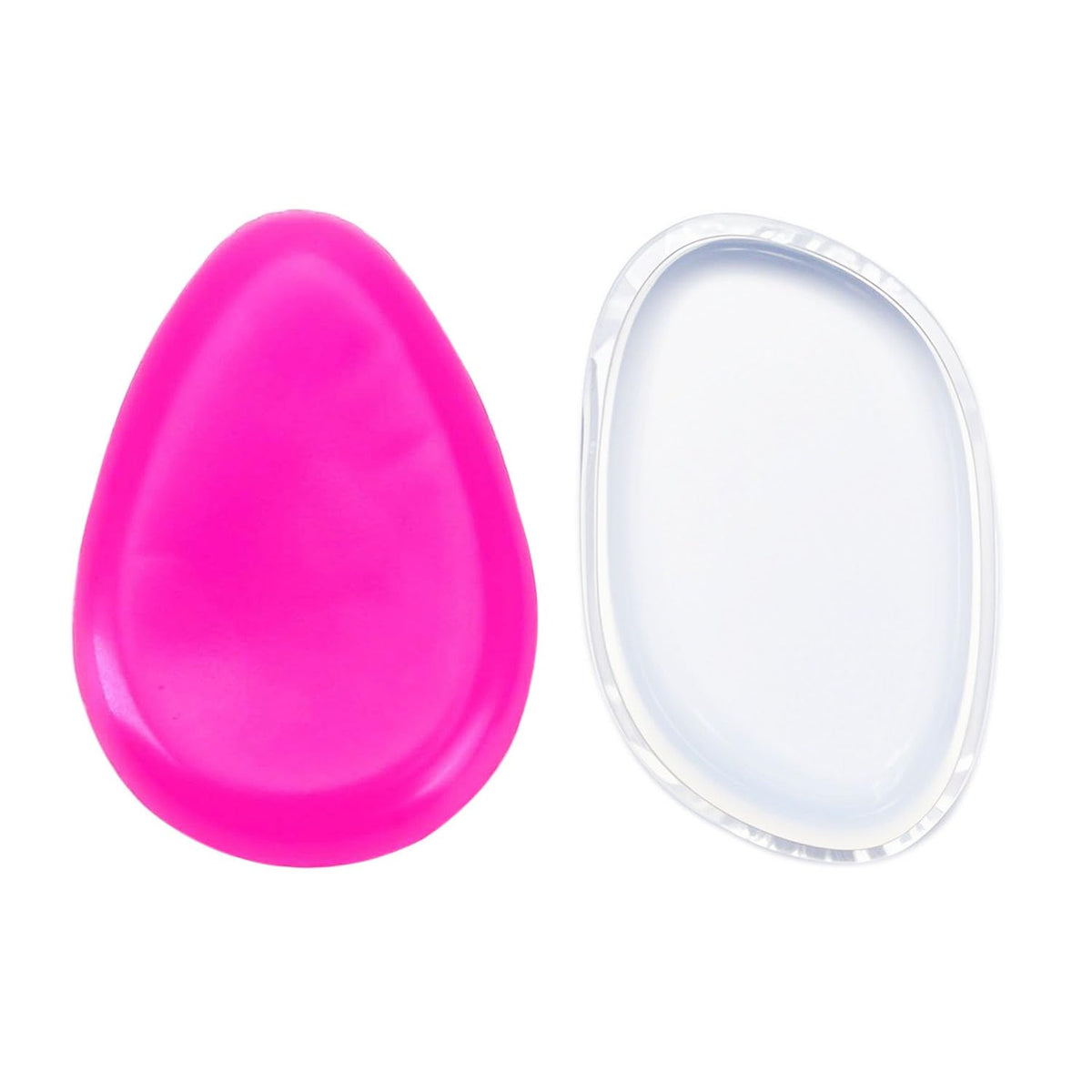 Silicone Makeup Sponge (2-Pack), Reusable Non-Absorbent Makeup Blender for Liquid, Cream & Powder, Latex-Free
