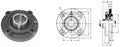 KML UCFC209 KML UCFC209 Flange Cartridge Unit Normal Duty Set Screw Locking