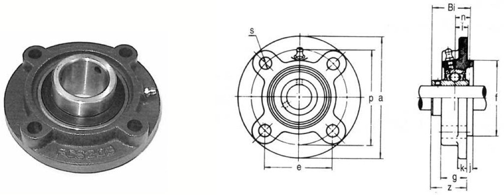 KML UCFC210 KML UCFC210 Flange Cartridge Unit Normal Duty Set Screw Locking