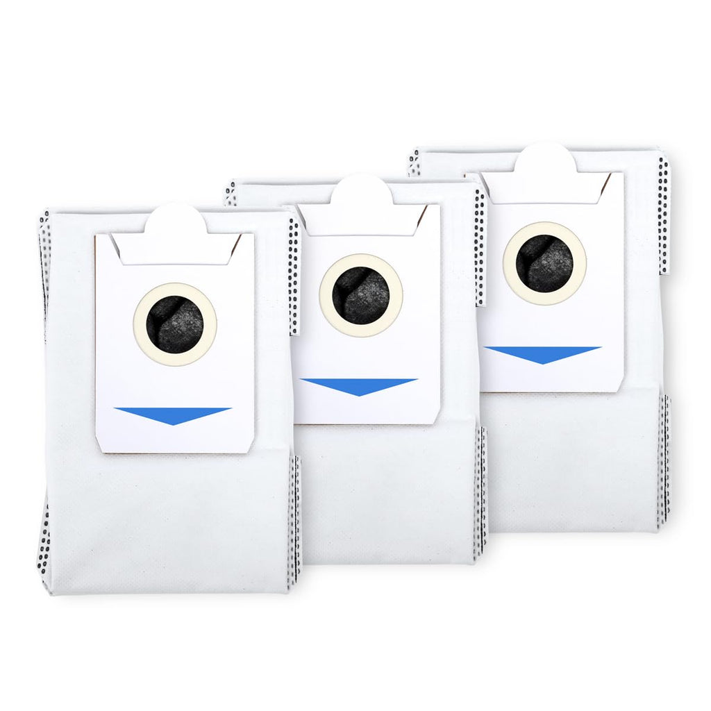 ECOVACS Dustbag 3 Pcs, Compatible with DEEBOT X2 OMNI/ X2 COMBO, Robot Vacuum and Mop Combo, White