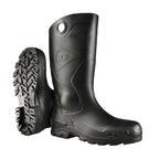 Chesapeake Steel Toe Rubber Work Boots, Black, Size 5