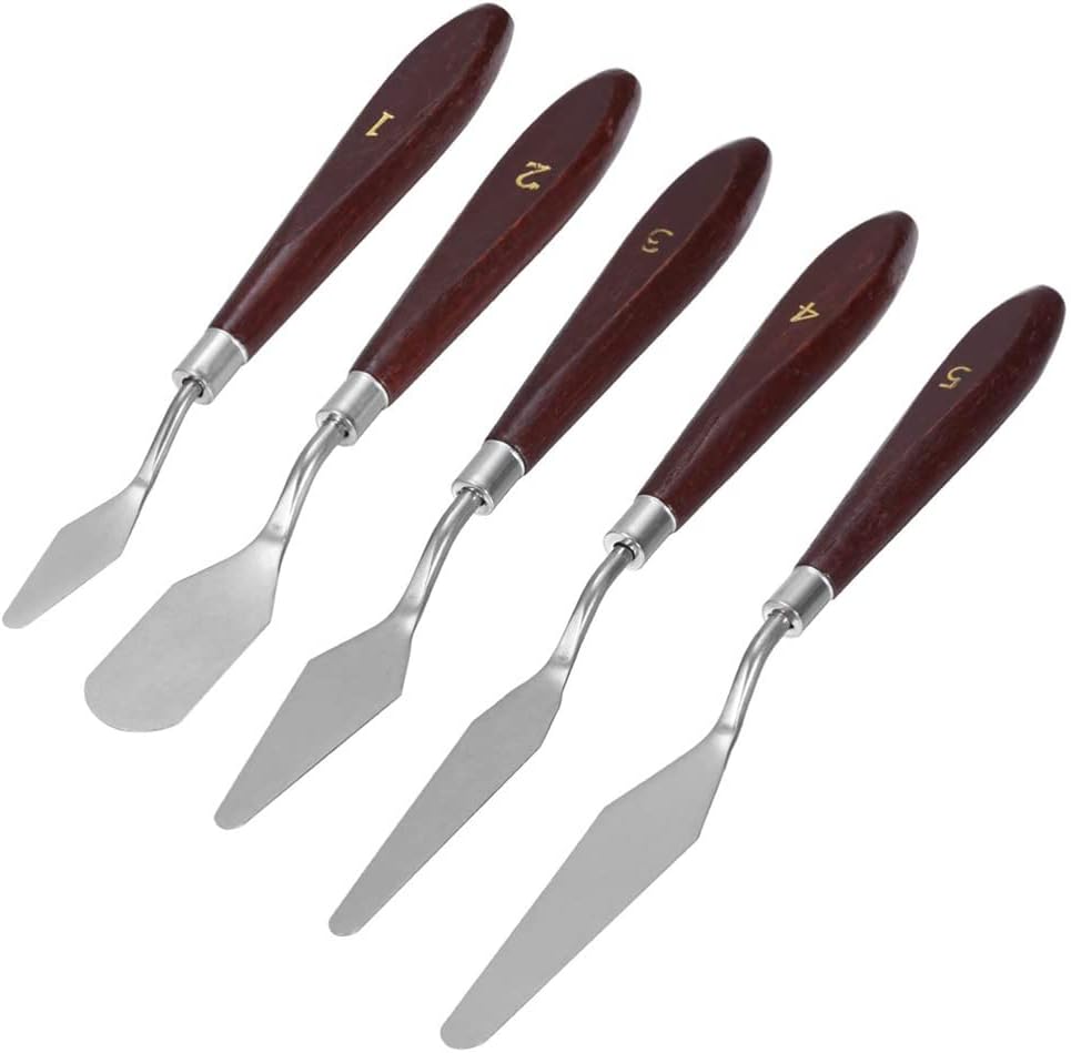 5Pcs 3D Printer Accessories 3D Print Removal Tool Shovel Tool Set, Stainless Steel 3D Printer Spatula Palette Knife