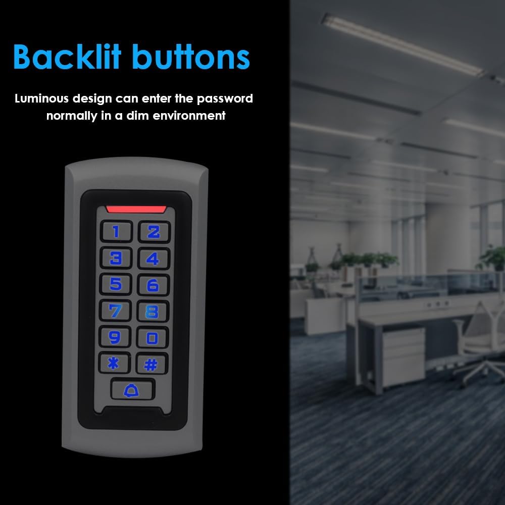 Waterproof Stand Alone Access Control Keypad,Metal RFID Card Reader,Door Access Control System Lock,Electric Gate