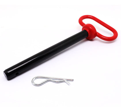 Hitch Pin, 5/8 x 6 inch inch inch Tractor Towing Hitch Pin and Clip, Red Handle Trailer Hitch Pin Gate Pins for