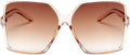 Oversized Square Sunglasses for Women Big Large Wide Trendy Shades | UV400 Protection Extra Huge Black Fashion Sun
