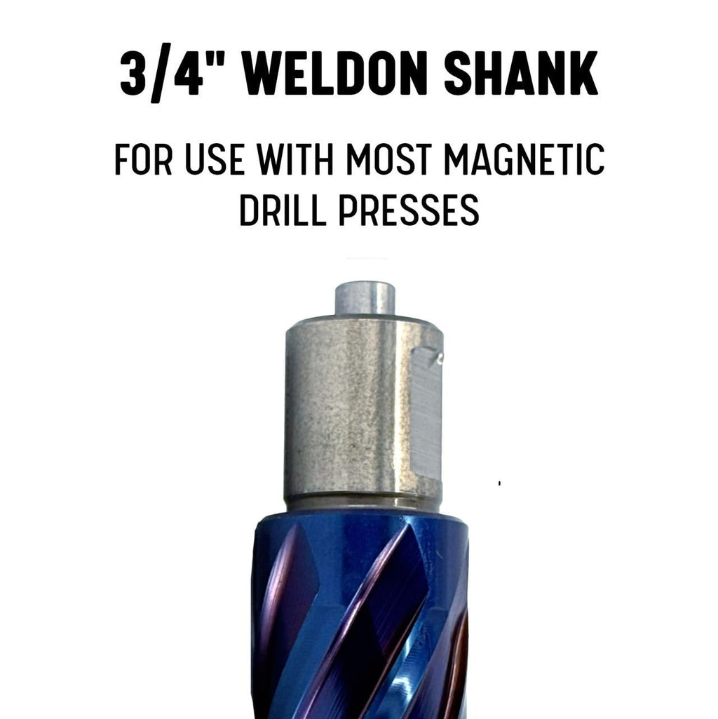 Drill America 5/8" X 2" NACO (Nano-Composite) Coated Blue Annular Cutter, ANC Series