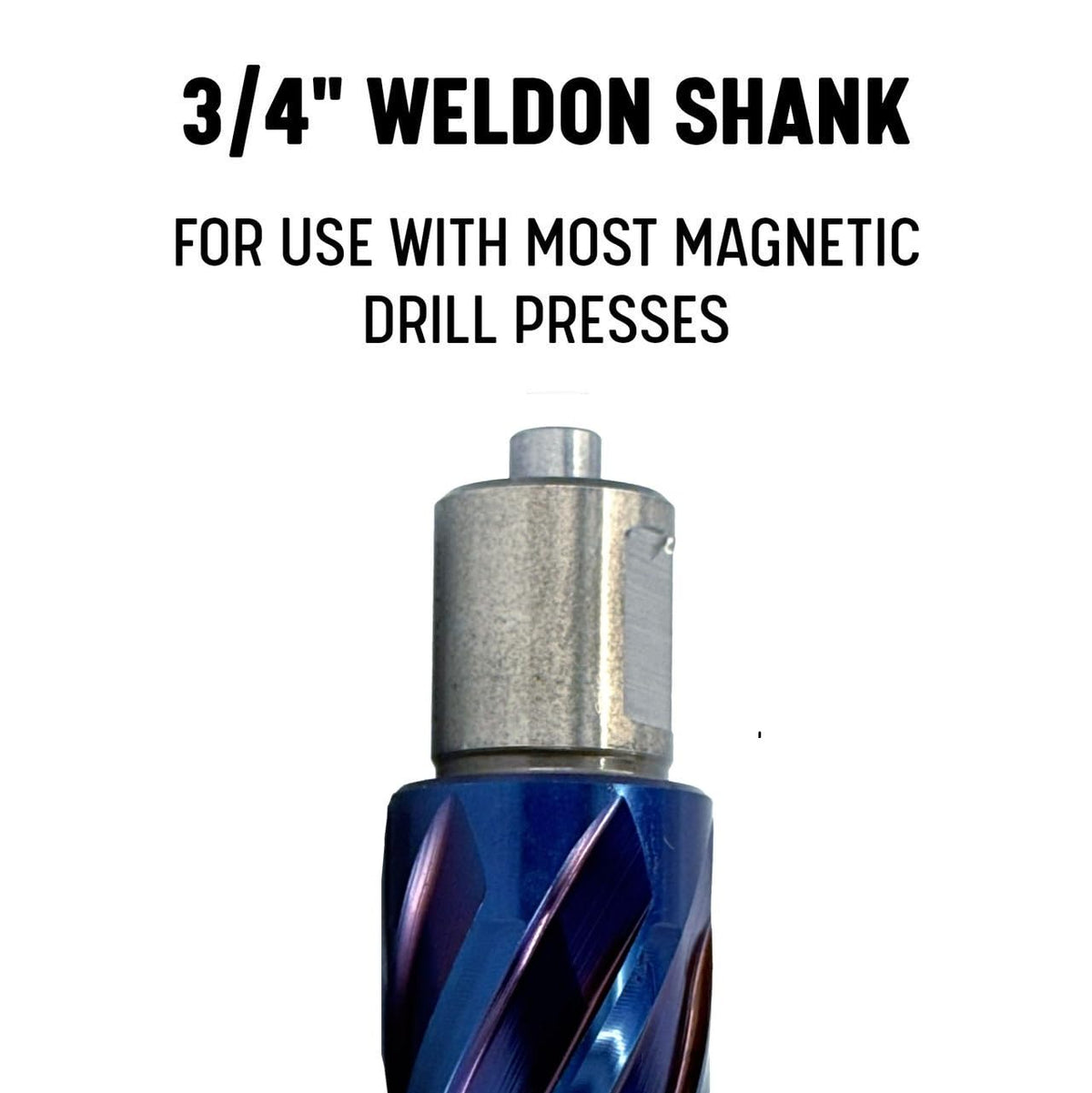 Drill America 5/8" X 2" NACO (Nano-Composite) Coated Blue Annular Cutter, ANC Series