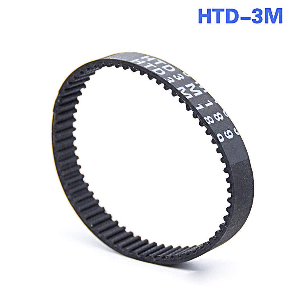 HTD3M 408 Close Loop Black Timing Belt Synchronous Belt Pitch 3mm Width 10mm (HTD 3M-408, 10mm Width)