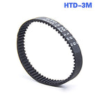 HTD3M 228 Close Loop Rubber Timing Belt Synchronous Belt Pitch 3mm Width 10mm (HTD 3M-228, 10mm Width)
