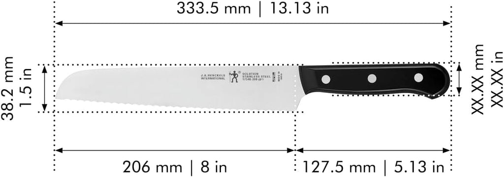 Solution 8-Inch Bread Knife Razor-Sharp, German Engineered