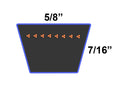 D&D DURA-Ultimate 5LK970 or B94K Aramid V-Belt Vbelt
