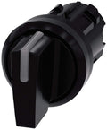 3SU1002-2BM10-0AA0 | SIEMENS ILLUMINABLE SELECTOR Switch, 22 MM, Round, Plastic, Black, SELECTOR Switch Short, 3 Switch P