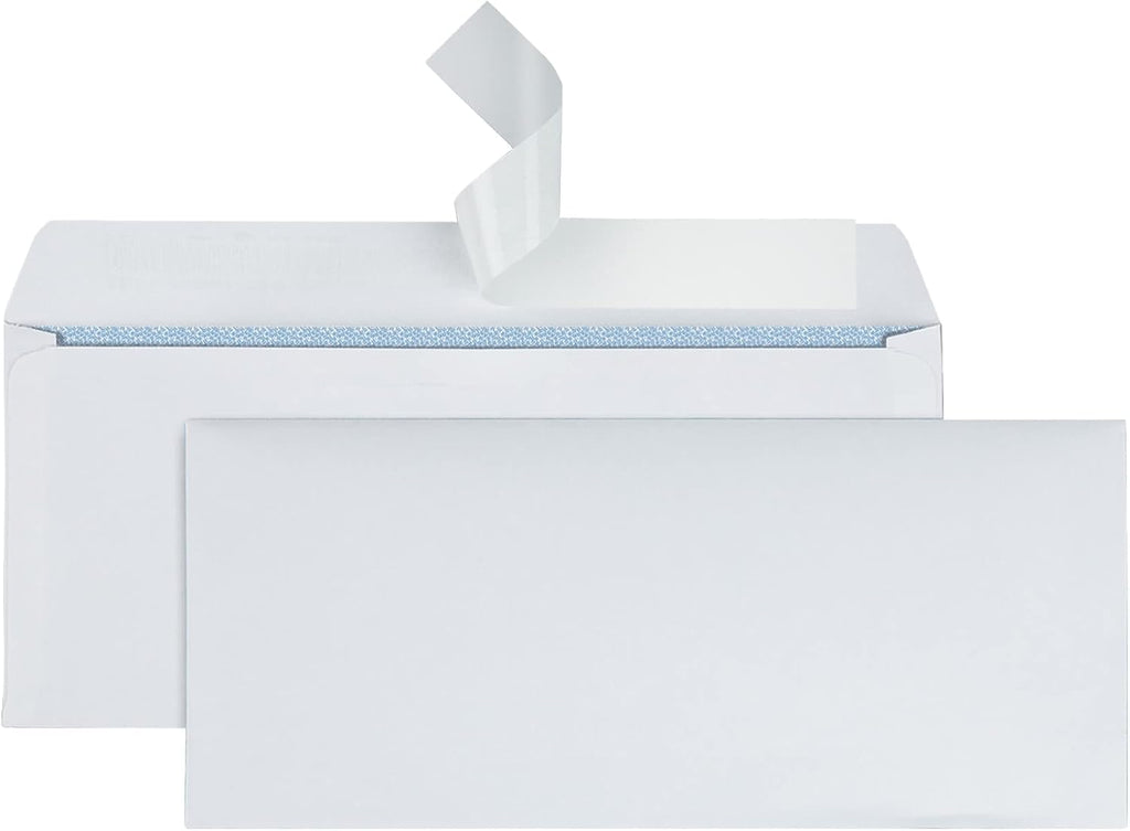Clean Seal(TM) Security Envelopes, #10 (4 1/8in. x 9 1/2in.), White, Box Of 500, 12015