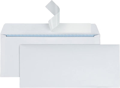 Clean Seal(TM) Security Envelopes, #10 (4 1/8in. x 9 1/2in.), White, Box Of 500, 12015