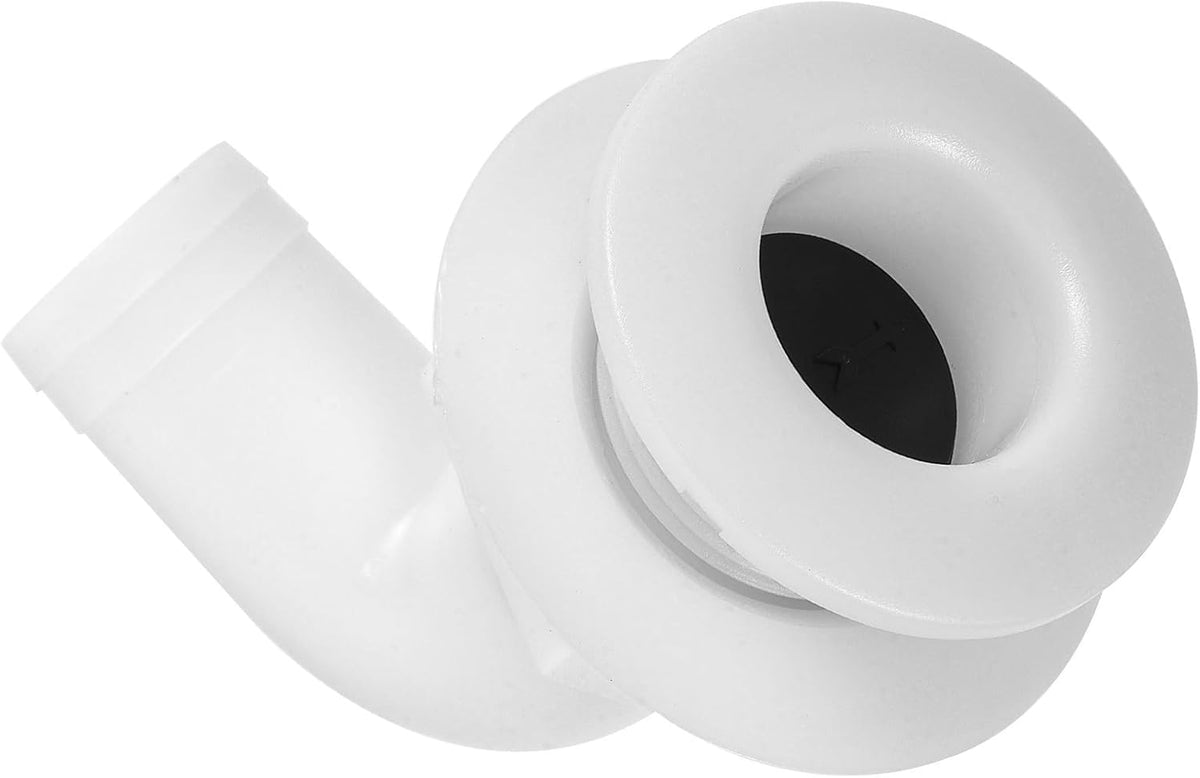 Abaodam Boat Scupper Drain Fitting Degree Plastic for Boat Plumbing