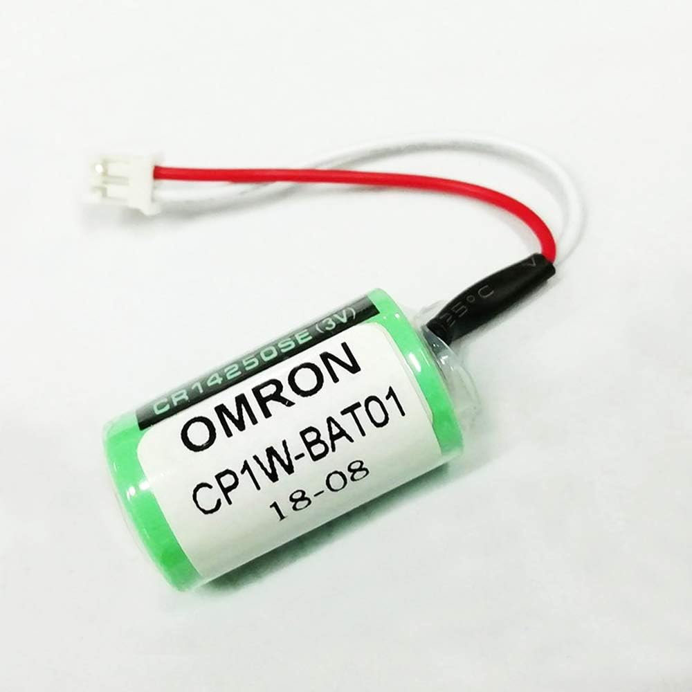 CP1W-BAT01 CJ1W-BAT01 3V PLC Battery for CP1E/CP1H/CP1L/CJ1M CJ1G CJ2M CJ2G Industrial Backup Replacement Batteries (2Pack)