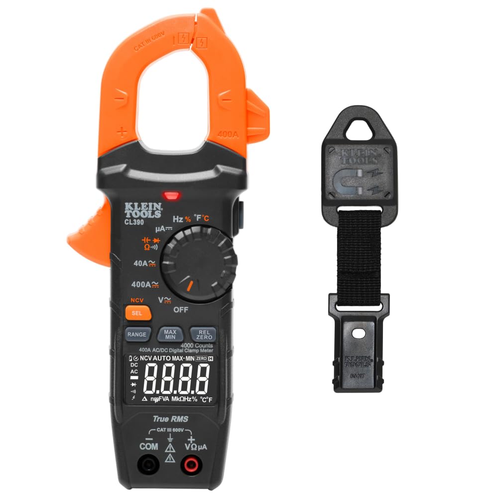 Klein Tools 80197 AC/DC Clamp Meter Kit with Magnetic Hanger Set