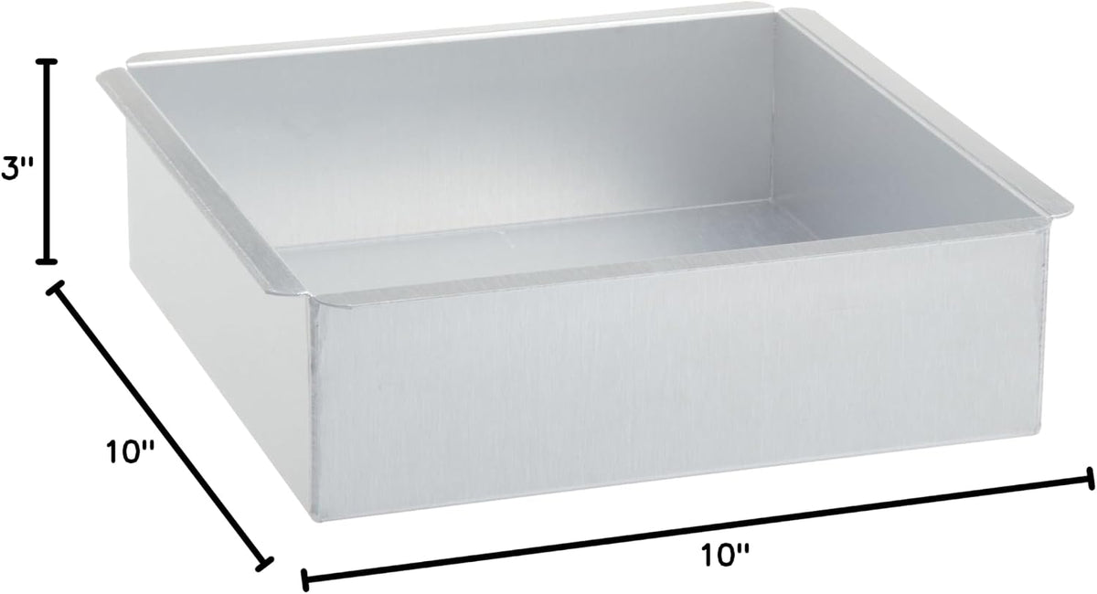 10 by 10 by 3-Inch Professional Square Baking Pan